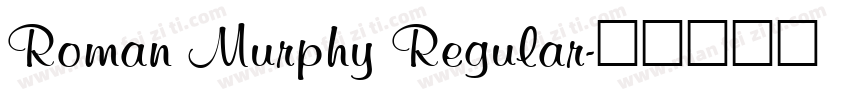 Roman Murphy Regular字体转换